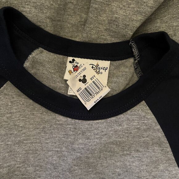 Walt Disney World Sacred Heart Navy Gray Cotton Blend Mens T-shirt Sz M NWT - Picture 7 of 9